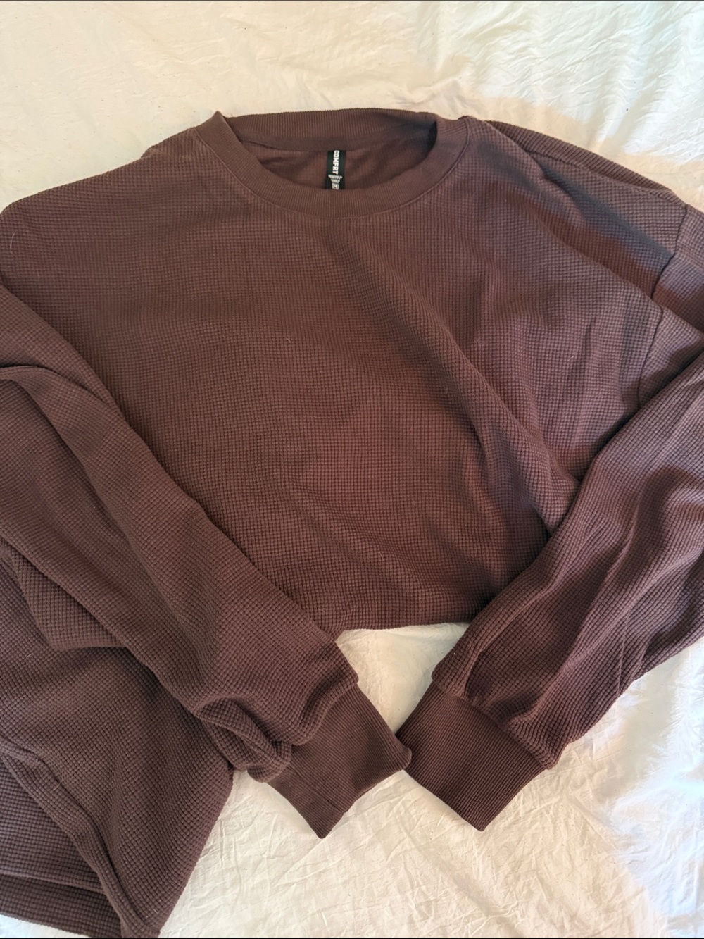 Wide Leg Women's Lounge Pants & Top Set in Deep Brown - Picture 2 of 3